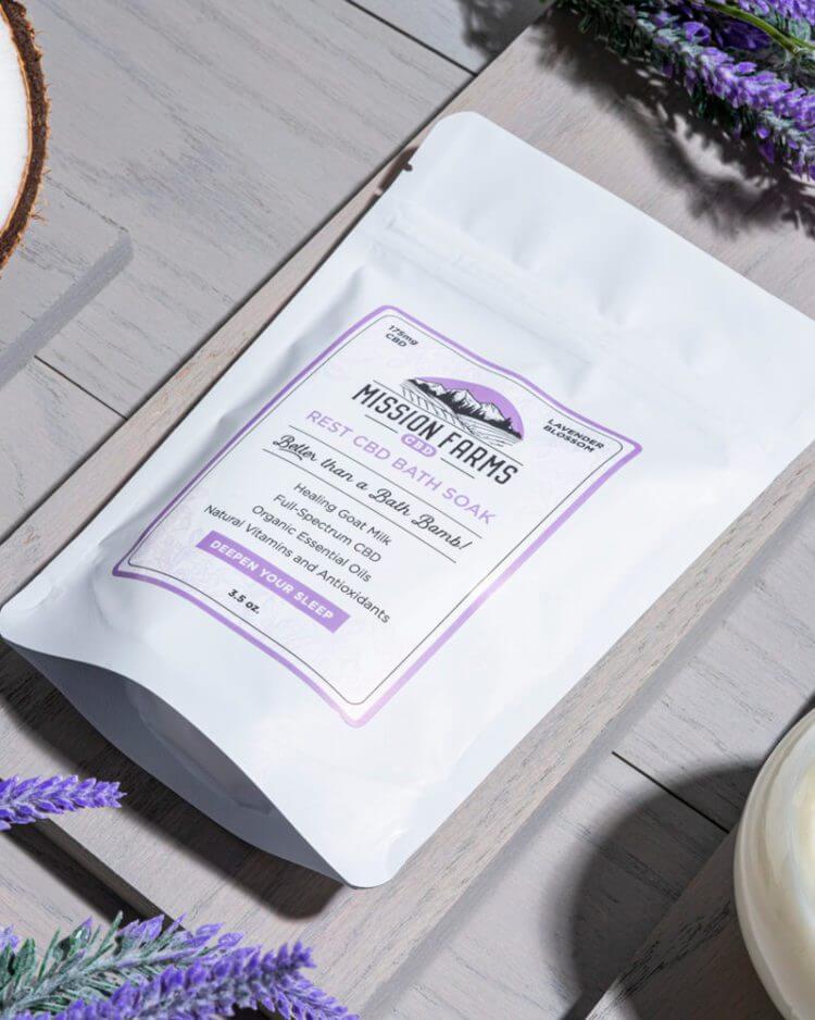 Rest CBD Bath Soak - Mission Farms CBD