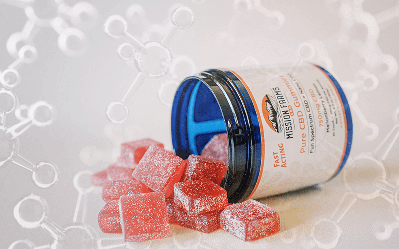 Pure CBD Gummies Mission Farms CBD 750mg