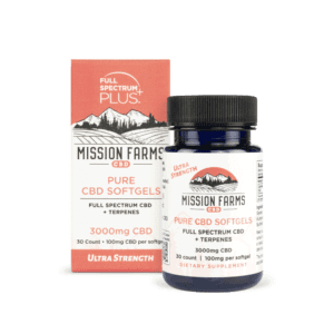 CBD Softgels 3000mg CBD Mission Farms CBD