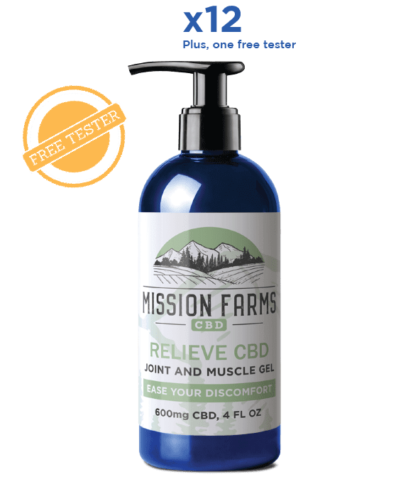 Mission Farms CBD - Relieve CBD Joint and Muscle Gel 4 FL OZ