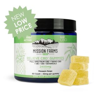 Relieve CBD Gummies with Nano CBD