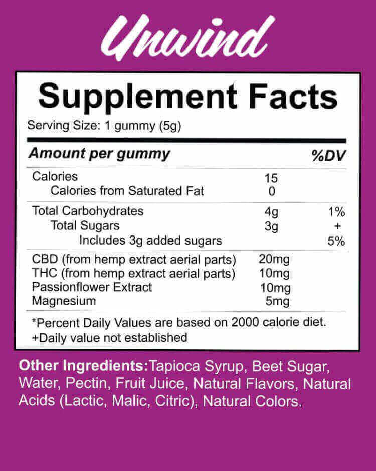Unwind Delta-9 THC Gummies